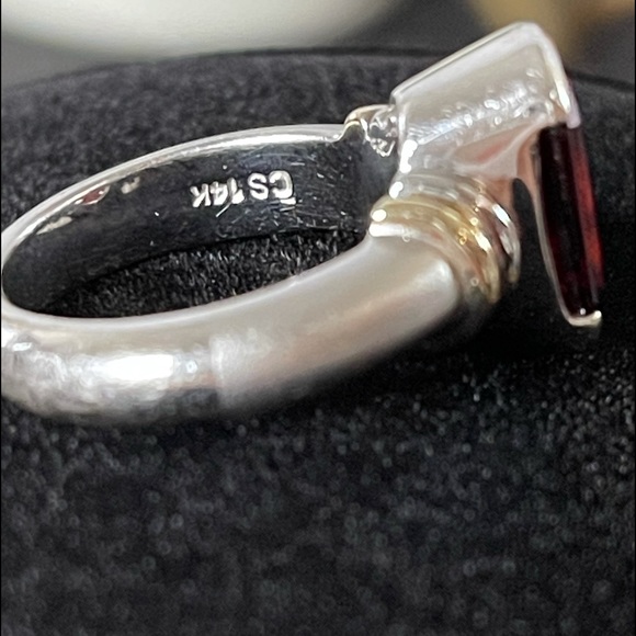 Garnet Vermeil Ring - Picture 5 of 10